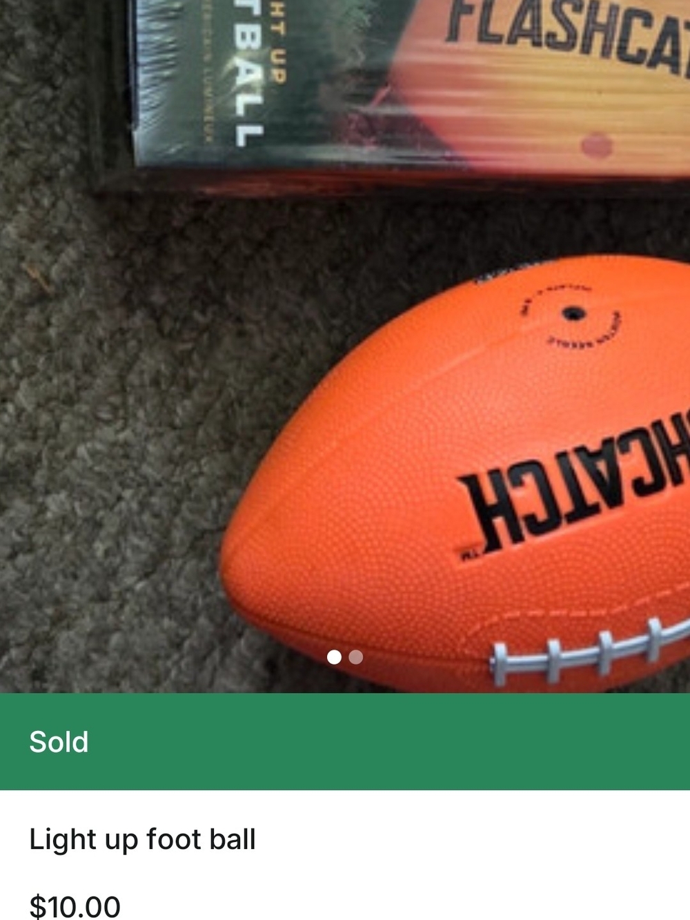Light-Up Orange Kids Football.